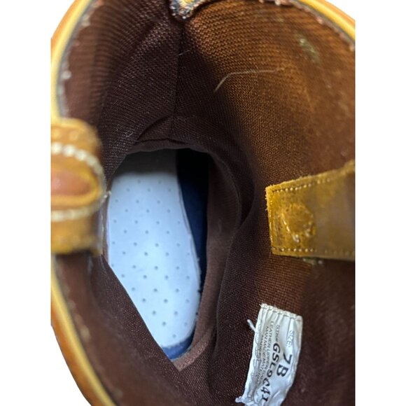 Justin Western Boots Brown Leather Size 7 - Picture 11 of 11